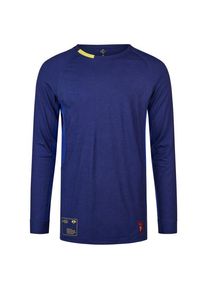Transhumance Langarm Tee Merino-ondergoed Heren (L |blauw)