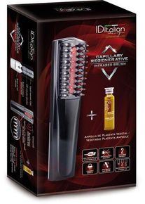 Italian Design Brosse régénératrice pour cheveux + traitement des cheveux | noir/gris