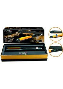 Italian Design Gold Styler Volume Round Hair straightener | gold/black