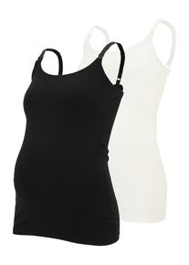 MAMALICIOUS Haut 'MLKerrie' Femme noir, blanc taille XXL