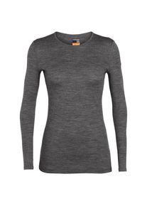 Icebreaker Women's 200 Oasis L/S Crewe Merino base layer Women (XS, grey)