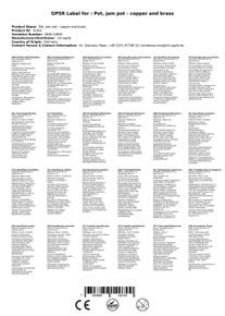 ich-zapfe Pot, Pöele de confiture - cuivre et laiton