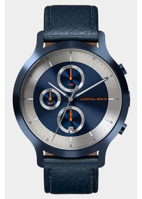 Chronograph LP Blue Silver - skóra granatowy