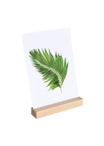 1 Card holder wood 150 mm | Beech | angled insertion slot | natural, beech wood