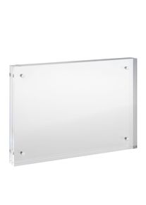 1 Magnetic photo frame 105 x 148 mm - A6 | 16 mm, acrylic (PMMA), transparent