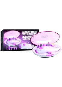 Italian Design Professional Manicure/pedicure set with 5 attachments | white