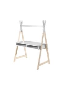 Paris Prix - Bureau Enfant Tipi 'Kiddy' 159cm Blanc