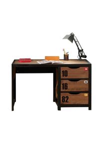 Bureau Enfant 'Alex' 130cm Marron & Noir