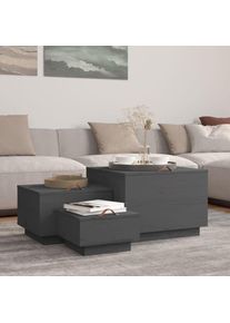 Furniture Limited - Boîtes de rangement et couvercles 3 pcs Gris