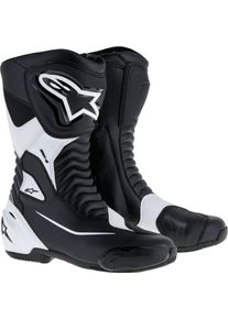 Alpinestars SMX S, botas , cor: Preto/Branco , tamanho: 44 EU