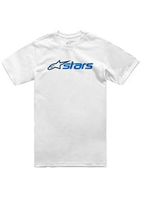 Alpinestars Blaze 2.0 CSF, t-shirt , kleur: Wit/Donkerblauw/Blauw , maat: L