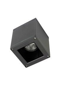 Afrodita - Plafonnier extérieur à 1 lumière, gris urbain IP54, GU10 - LEDS-C4