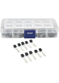 Basetbl - Kit d'assortiment de transistors de puissance à usage général, 200 pièces, 10 valeurs BC327BC558