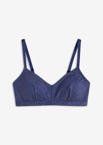 Soutien-gorge brassière sans armatures - bleu - taille 46 - bonprix