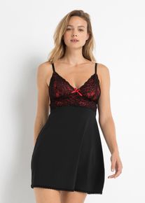 Nuisette avec dentelle - noir - taille 38/40 (S) - bonprix