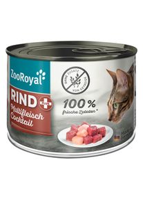 6x200g ZooRoyal Rind + Multifleischcocktail Katze