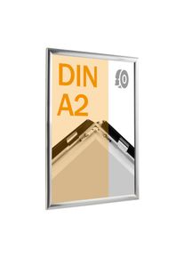 Cadre clic-clac rabattable, aluminium, A2, adhésif acier inoxydable | En onglet