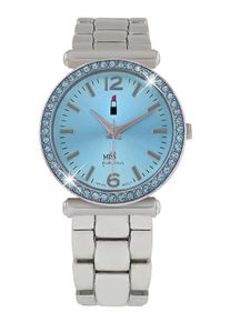 Lucardi Dames Analoog horloge turquoise / zwart / zilver Onesize