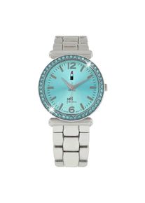 Lucardi Dames Analoog horloge 'Farbenfroh' blauw / zilver Onesize