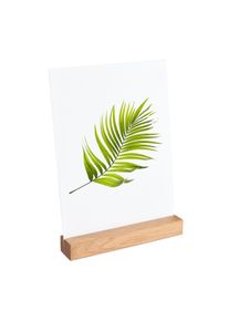 1 Card holder wood 150 mm | Oak | straight insertion slot | oiled, oak wood
