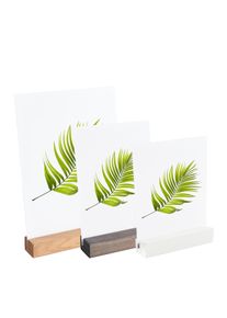 1 Card holder wood 100 mm | Oak | straight insertion slot | oiled, oak wood
