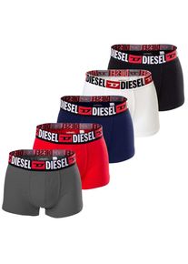 Diesel Heren Boxershorts 'Damien' donkerblauw / donkergrijs / rood / zwart / wit XL