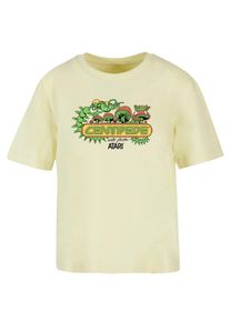 F4NT4STIC Dames Shirt 'Centipede Atari Retro Gaming Art' geel / gemengde kleuren L