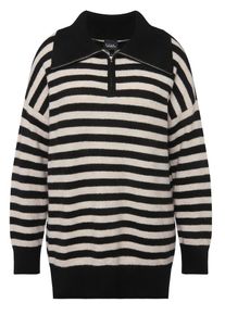 Ulla Popken Pull-over Femme noir, blanc taille XL-XXL