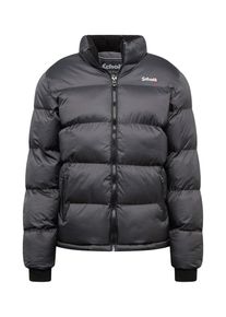 Schott NYC Heren Winterjas 'Idaho' antraciet / wit XL