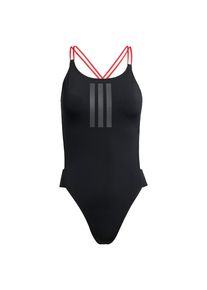 adidas Performance Športové jednodielne plavky 'Ripstream' Ženy tmavosivá / jasne červená / čierna S