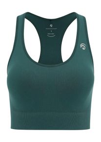 OCEANSAPART Sport-BH 'Beverly' Damen hellgrau / dunkelgrün Größe XS