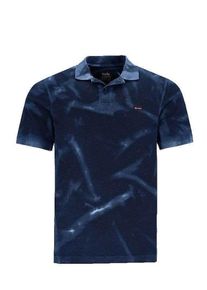 Hajo Heren Shirt 'Batik Effekt' blauw / navy M