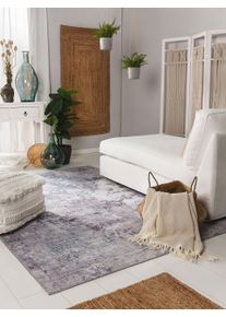 benuta Pop Washable Rug Laury Grey 80x150 cm - Machine Washable Rug