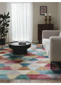 benuta Pop Dywan Mara wielobarwno-różowy 80x150 cm Abstrakcyjny