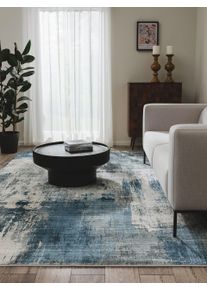 benuta Pop Vaskbart teppe Mara Blauw 120x170 cm Vintage