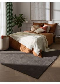 benuta Pure Ullteppe Vera Donkergrijs 120x170 cm Uni