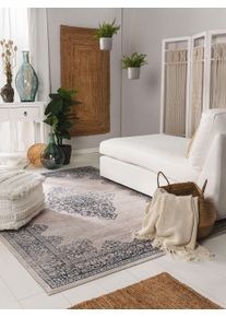 benuta Pop Washable Rug Laury Grey 80x150 cm - Machine Washable Rug