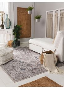 benuta Pop Waschbarer Teppich Laury Beige 120x170 cm - Vintage-Stil Teppich im Used-Look