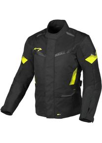 Macna Vaulture, textile jacket waterproof , color: Black/Neon-Yellow , size: XXL