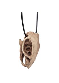 Rat skull pendant with leather tong (7cm)