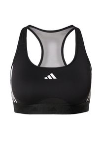 adidas Performance, Damer, Sports-BH 'Powerreact Hyperglam', Sort / Hvid, St&oslash;rrelse XS