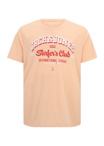 Jack & Jones Plus Jack & Jones Plus T-shirt persika / r&ouml;d / vit Storlek XXL