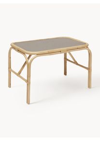 Oyoy Living Design Ręcznie wykonany stół dziecięcy Nana Mini Beżowy Drewno, Rattan S 70 x G 48 cm
