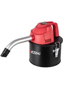 Aspirateur à Cendres Compact 4 Litres Kekai Adriano 600W Filtre hepa Lavable et Tuyaux d'Aluminium Curvée