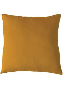 Homemaison - Coussin uni et déhoussable Jaune Ocre 50x50 cm