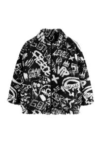next Bluza polarowa dla chłopców czarny / biały Rozmiar 98