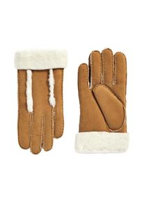 next Fingerhandschuhe Damen beige / kastanienbraun Größe S