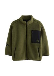 next Bluza polarowa dla chłopców oliwkowy / ciemnozielony / czarny Rozmiar 98
