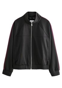 next Dames Sweatvest aubergine / zwart / wit M