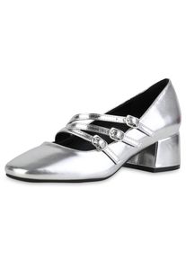 VAN HILL Dames Pumps ' Isabella ' zilver 36